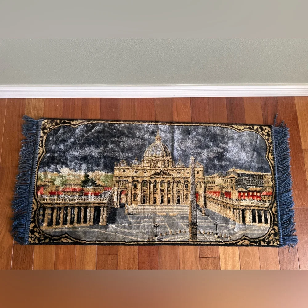 Velvet wall tapestry - Italian Tapestry/Rug St Peter’s